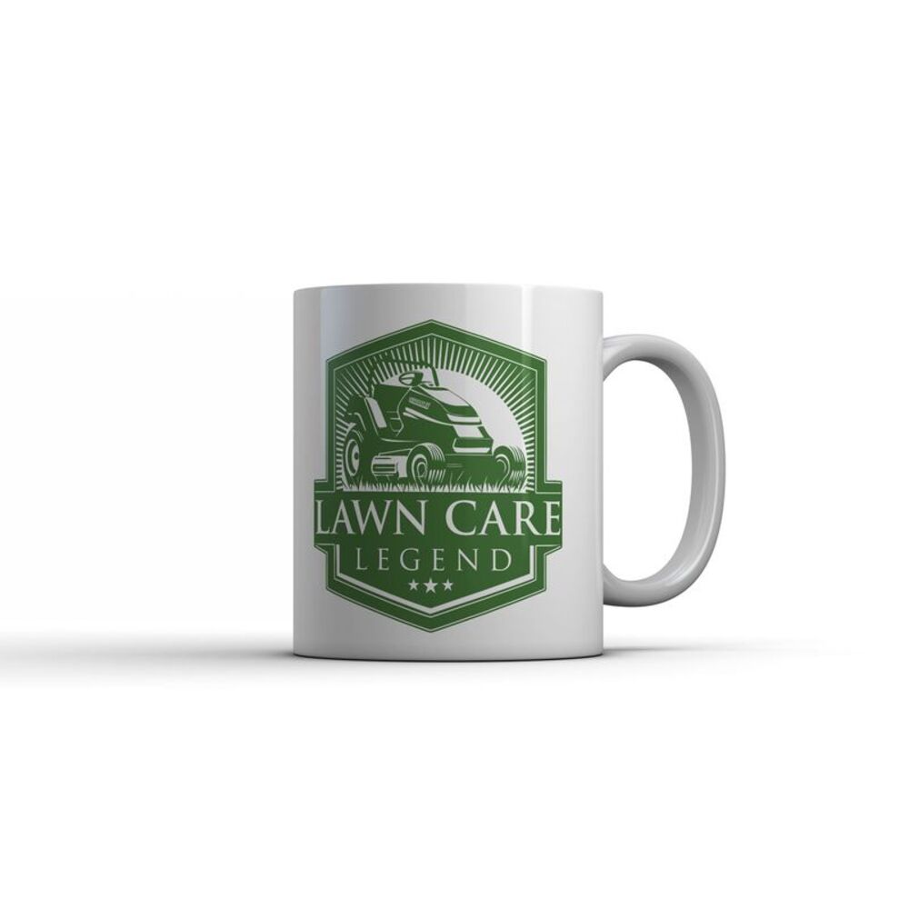 Lawn Care Legend Mug Funny Sarcastic Mower Coffee Cup